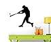 Wallmonkeys Wall Decals Wallmonkeys Sports Silhouette Baseball Peel and Stick Wall Decal, 12 x 11