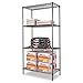 36 W x 18 D Industrial Wire Shelving Starter Kit in Black