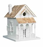 New Home Bazaar Inc. Honeymoon Cottage With Bracket Fully Functional Birdhouse Single Cavity