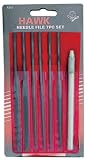 5 1/2 NEEDLE FILE 6-PIECE SET W/ 4 1/4 ALUMINUM HANDLE