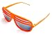 New Hip Hop Shutter Shades w/ Mirror Lens - (Various Frame Colors), Orange