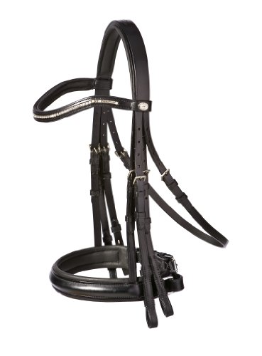 Schockem&ouml;hle Sports Kandare Brisbane, black/silver, Warmblut/Full, 1110-00004_AM