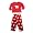 Black Line Famous Brand - Boys Long Sleeve Fleece Pajamas, Red (Size 7/8)