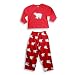 Black Line Famous Brand - Boys Long Sleeve Fleece Pajamas, Red