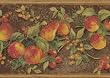 Brown Fruit Wallpaper Border