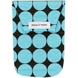 Diapees and Wipees Accessory Bag - Blue Disco Dot