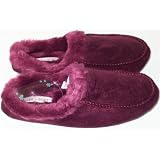 Women's Burgundy Comfy Slippers