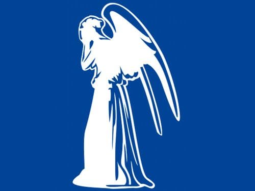 Weeping Angel - Doctor Who - White - Vinyl Decal
