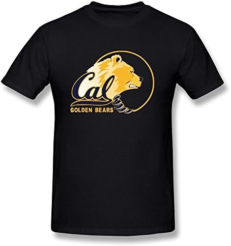 HOOYOUNG Cal Berkeley Golden Bears Logo Men's T-shirts L Black