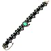 Yazilind Jewelry Noble Lolita Ribbon Crystal Black Lace Collar Necklace for Women
