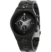 Fossil Men's Black Ion-Plated Chronograph