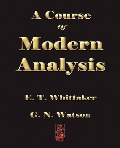 a course of modern analysis