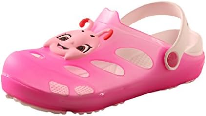 Yueqier Children Little Kids Classic Garden Clog Tangbao Lightweight Mule Sandals Shoes Pink 12 M US Little Kid