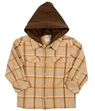 Please Mum Flannel Plaid Hooded Jacket