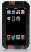 XtremeMac IPT-SLA-60 Verona Sleeve for iPod Touch - Black with Gray Stripes
