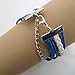 TOOPOOT Cute Handmade Charms Tree Elephant Knit Leather Rope Chain Bracelet Gift Free, Blue