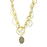 Devon Leigh Smoky Drusy Quartz in 24k Foil 18k