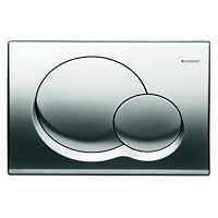 Duravit 115770211 Samba Dual Flush Actuator, Chrome Finish