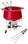 Chantal 1-3/4 Quart Ceramic Fondue Set, Red