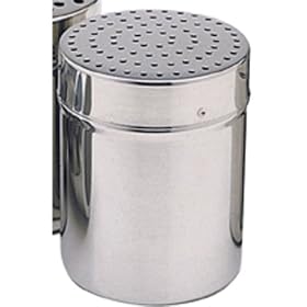 Kitchen Craft Stainless Steel Shaker & Lid Medium Hole- gift boxed