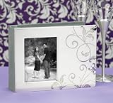 Hortense B. Hewitt Silver Flourish Guest Book - Silver (7.5