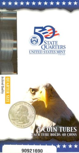 The Official U.S. Mint Quarter Coin Tubes