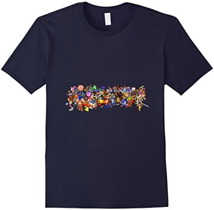 Men's Game Characters Video Games Lot Group Retro Classic T-Shirt XL Navy