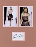 Jessica Stam Autographed Custom Matted Display