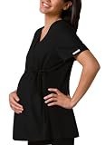 Maternity Wrap Scrub Top by Cherokee - Flexibles Collection