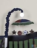 GEENNY Musical Mobile For Boutique Classic Sports 13 PCS Crib Bedding Set