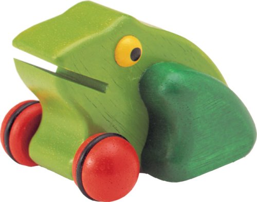 Childrens Toyshop  Toys : PINTOY - Wooden Pull Back Frog