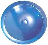 Achla EBB01BL Glossy Enamel Bird Bath Basin Brass With Blue Finish And Threaded Base Connector