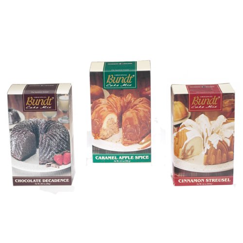 Nordicware Set of 3 Gourmet Bundt Cake Mixes by 