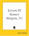 Books : Letters Of Horace Walpole
