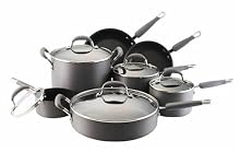 KitchenAid 80419 Gourmet Essentials 12-Piece Nonstick Hard-Anodized Cookware Set