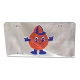 Nebraska Cornhuskers Black Mirror Tag License Plate W/Red Huskers & Black