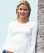 Ladies 100% Cotton Fine Interlock Long Sleeve Tee