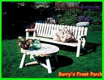 Rustic Log 6' Settee