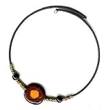 SilverChicks Choker Necklace - Dramatic Kazuri Bead