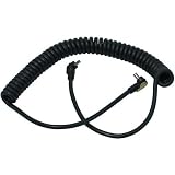 Adorama 5' Coiled Sync Cord, PC Male to PC Female.