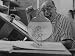 Carlo Vinci, Artist Drawing Cartoon at Hanna-Barbara Productions Photographic Poster ...