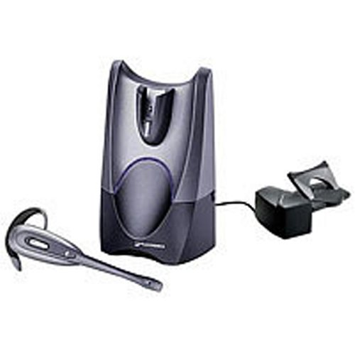 Plantronics - CS60 Micro Casque (sur l'oreille) sans fil pour t�l�phones (DECT) + levier d�croch� du combin� HL10 - Usage professionnel