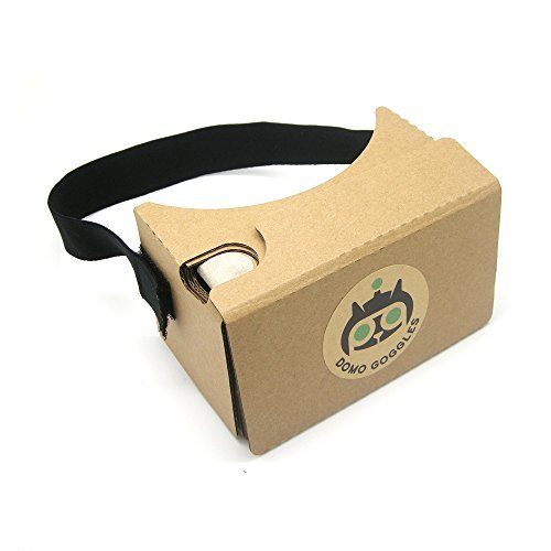 Google Cardboard 2.0 Virtual Reality VR Kit with Head Strap, Nose Pad, and Forehead Pad by DOMO Cardboard for Smartphone (Android, iPhone, Nexus, Galaxy, Motorola, Sony, LG, HTC)