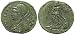 City of Constantinople Commemorative, 334 - 335 A.D.; Bronze AE 3