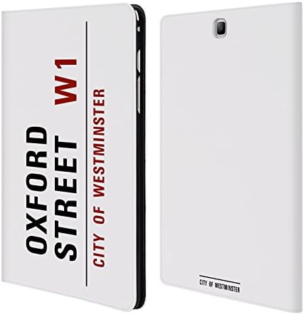 Official City Of Westminster Oxford Street Signs 2 Leather Book Wallet Case Cover For Samsung Galaxy Tab A 9.7