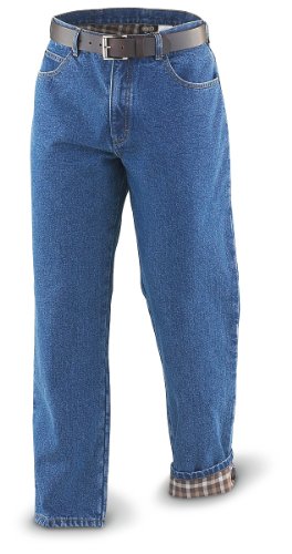 32″ Inseam Guide Gear Flannel – lined Jeans Stonewash