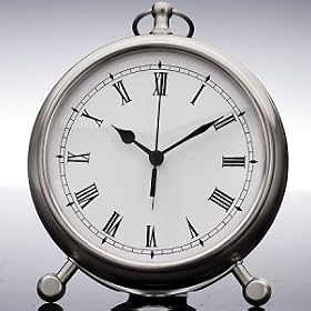 LARGE CLOCK STAND PEWTER by Clocks