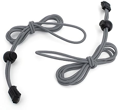 2pcs Shoes Laces for Soprts Shoes Sneakers Locklaces,Deep Gray