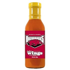 Arkansas Razorbacks NCAA Buffalo Wings Sauce - 12oz by 