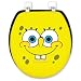 Ginsey Sponge Bob Grin Spongy Soft Padded Toilet Seat